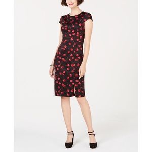 Betsey Johnson Vintage Pencil Cherry Dress Size 4